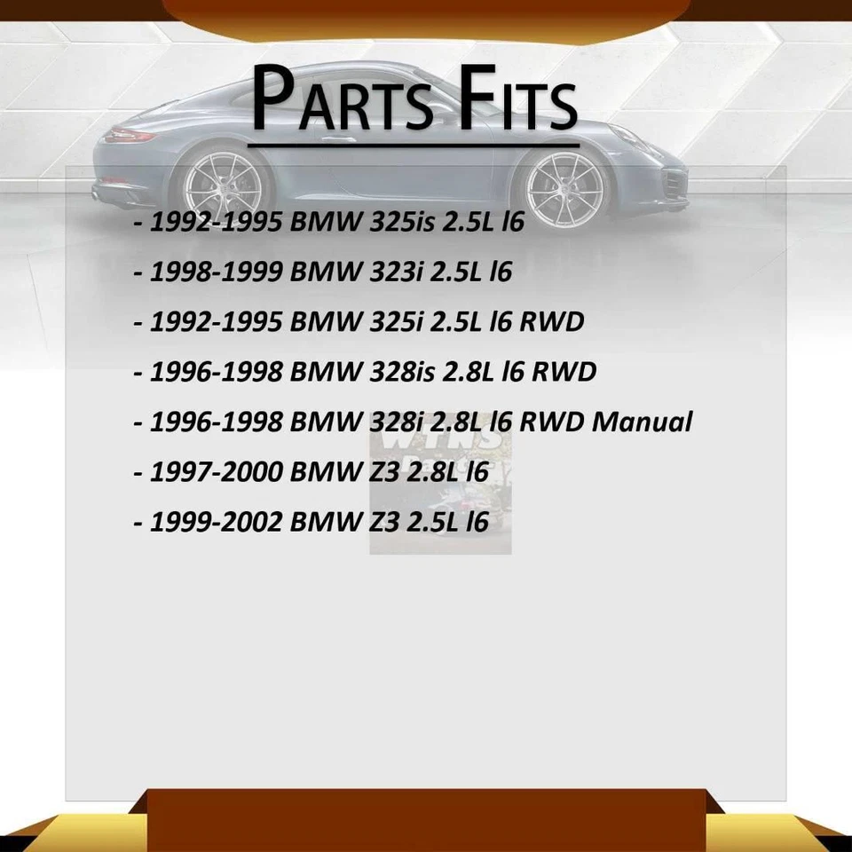For 1992-1995 BMW 325is 2.5L 1998-1999 BMW 323i 2.5L Rear CV Joint Axle Shaft 2x - Image 2 of 3