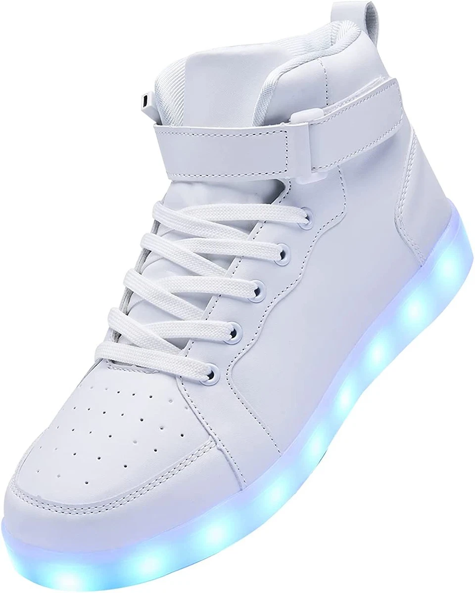 LED Light Up Shoes | Black White Knit | LED Fashion Sneakers – LED SHOE  SOURCE