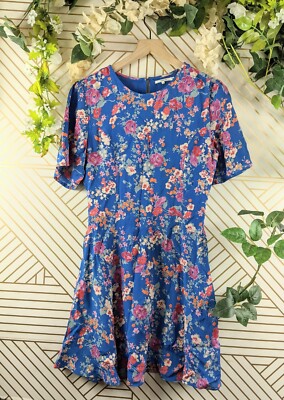 eyeshadow to go with light blue dress Cabana Life - Myers Flowy Cinch Waist Dress - Blue main image 1