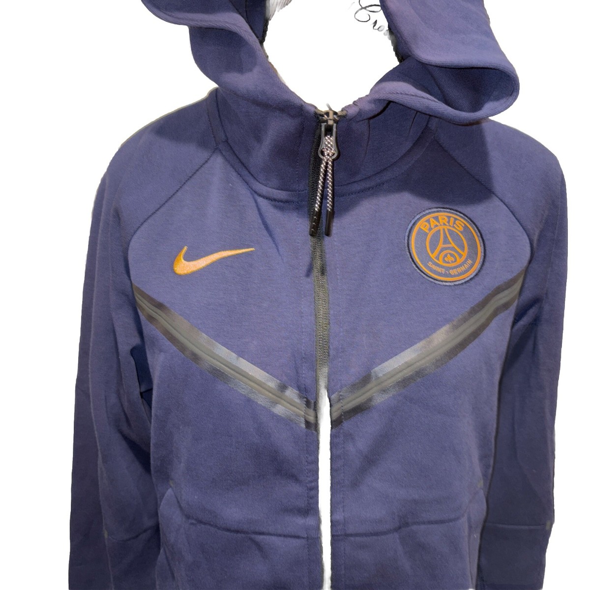 Nike PSG Tech Fleece Windrunner Full-Zip Blue Hoodie DV4957-498