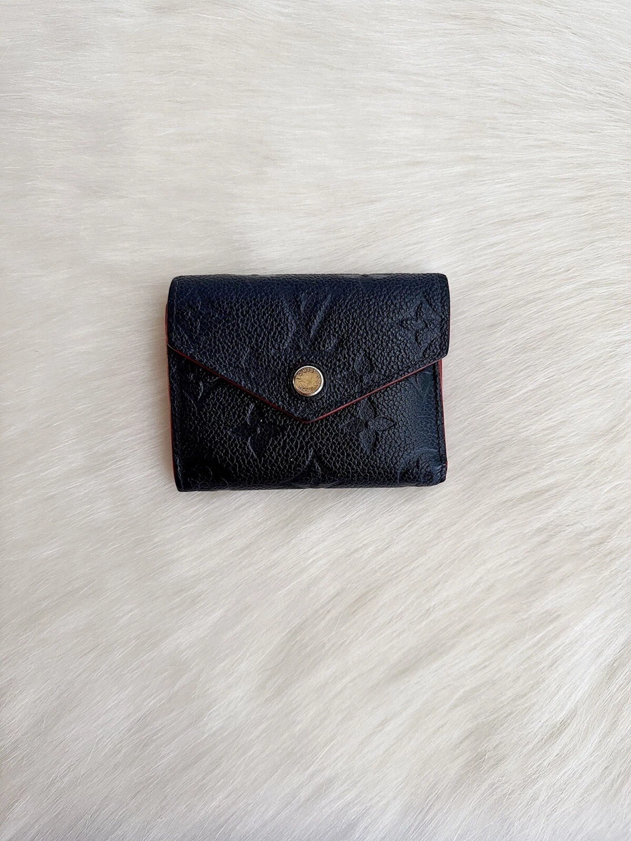 ✨Auth LOUIS VUITTON Zoe Monogram Empreinte Leather Mini Wallet Marine Rogue  Navy