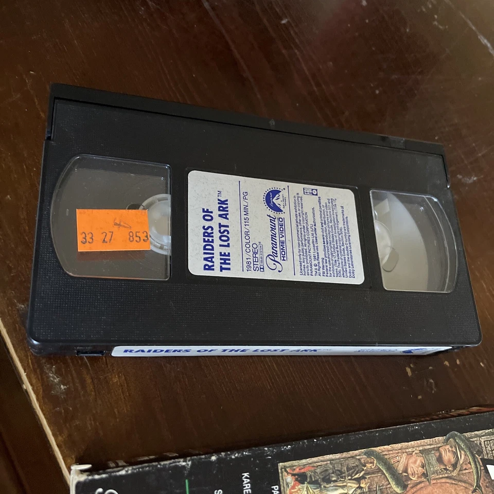Raiders of the Lost Ark VHS Paramount 1981 First Release Steven Spielberg Rare  - Image 3 of 4