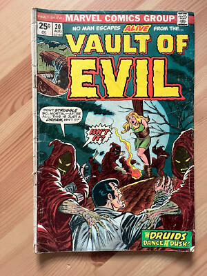 Vault of Evil #20-25C (1975) The Druids Dance at Dusk Marvel Comics