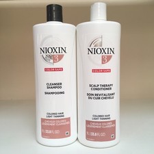 Nioxin System 3 Cleanser Shampoo and Scalp Therapy Conditioner Duo 33.8 oz each