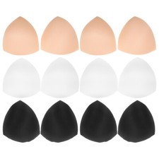 6Pairs Soft Inserts for Women Swimwear Sports White Black Skin Color