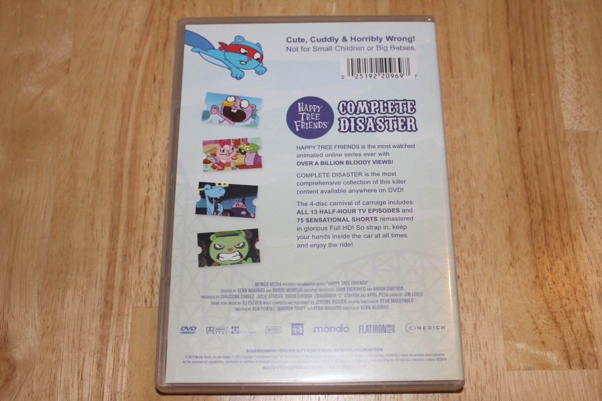 Happy Tree Friends: Complete Disaster (DVD, 2013, 4-Disc Set