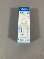 Dr. Brown's Options Anti-colic Baby Bottle 4 oz, BPA-Free, Blue, Level 1 Nipple