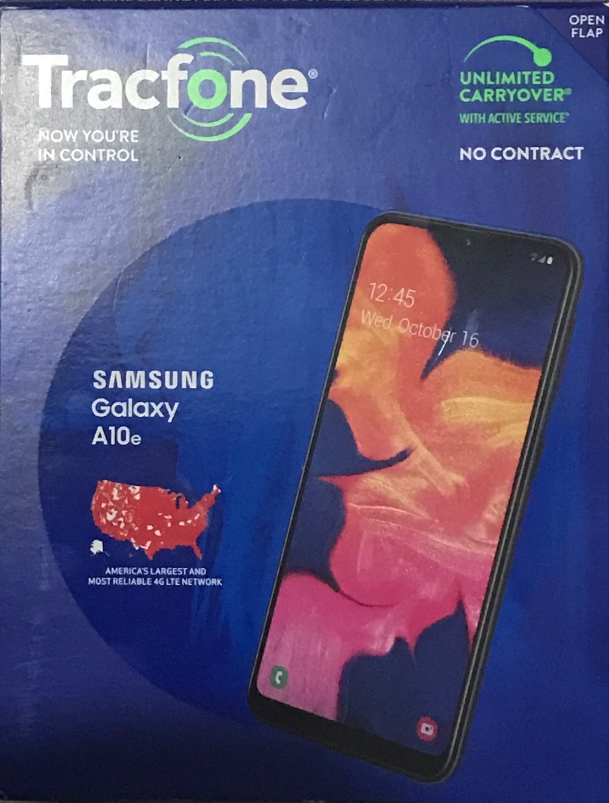 Tracfone Wireless Locked Samsung Galaxy A10e -32GB Black 5.8 INCH (NEW)