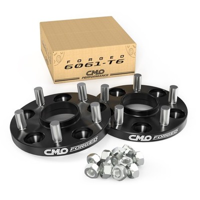 Customadeonly 5x115 Wheel Spacers | 2pcs 15mm Black Forged Hubcentric | to Wi...