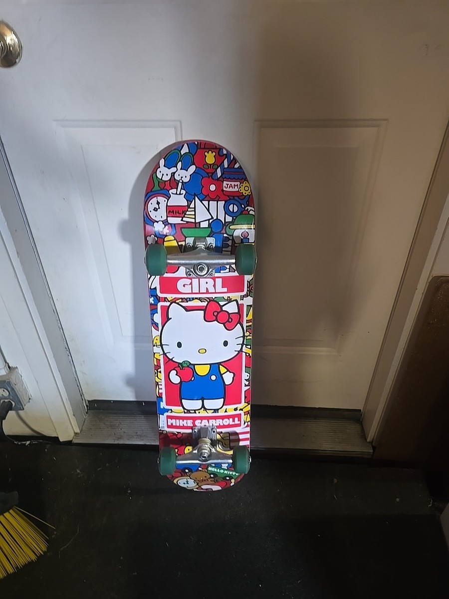 RARE Mike Carroll Hello Kitty 35th Anniversary Girl Skateboard