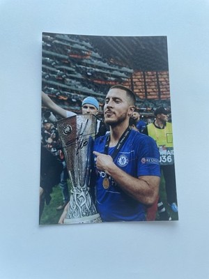 Eden Hazard Signiert Foto 10x15 cm Original Autogramm Belgien Chelsea FC WM 2018