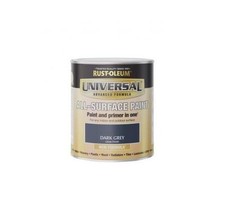Rust-Oleum All Surface Universal Paint & Primer in One Dark Grey Gloss 250ml