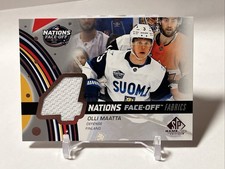 2025-26 Upper Deck SP Game Used Olli Maatta - 4 Nations Face-Off Fabrics Finland