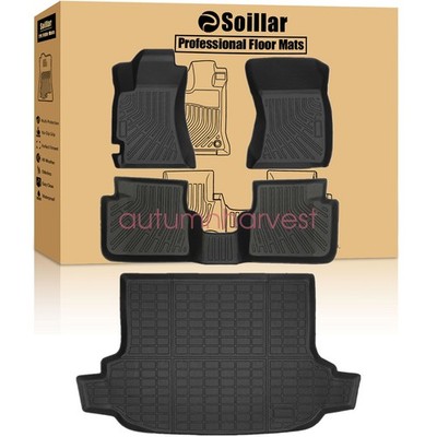 TPE Floor Mats / Trunk Cargo Liner 3D For 2009-2013 Subaru Forester All Weather