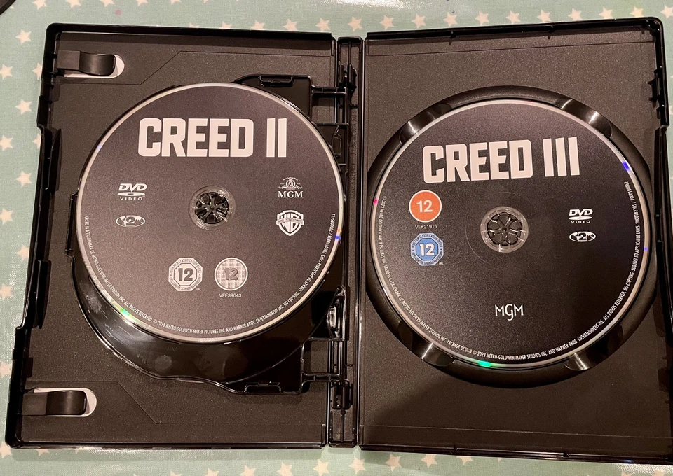 CREED TRILOGY 3-FILM COLLECTION DVD BOX SET - UK PAL REGION 2 - LIKE NEW - ROCKY - Image 3 of 4