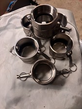 Stal nierdzewna 316 2-1/2" Typ D Adapter pompy do śmieci Gniazdo Camlock, wąż rowkowy