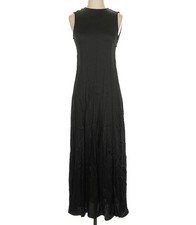 Zara soft fabric Black midi dress with a flowy, boho vibe xs size