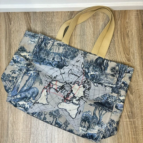 Grand sac cabas Christian Dior Autour du Monde AUTHENTIQUE