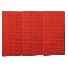 Wall Control 35-P-3248Rd Pegboard Panel, Round 1/4 In Holes, 1 In Hole Spacing,