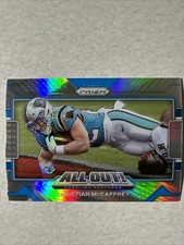 Christian McCaffrey 2021 Prizm Silver All Out! Panthers 49ers #24