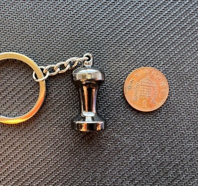 Coffee tamper cup key chain coffee Lover Barista Gift Cafe Accessory Present