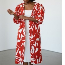 Dorinda Clark Cole DCC Dress Suit 14 Orange Floral Long Jacket Church Praise