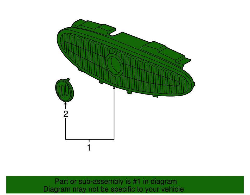 Genuine GM Grille 15792436 Foto 3 de 3