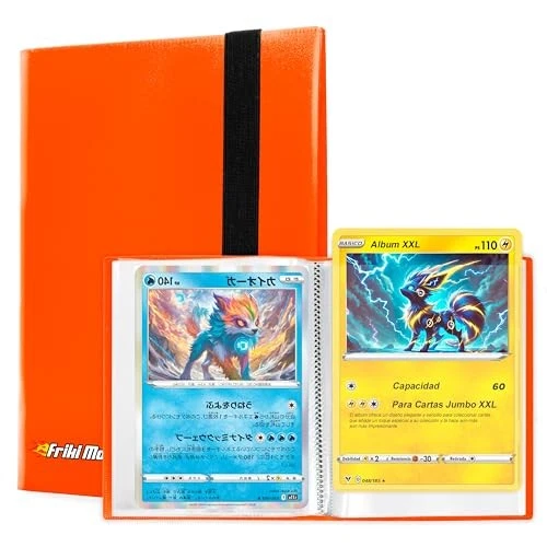Pokemon Orange 60 Card XXL Jumbo Album -3173