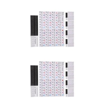 2 Pieces Tastaturbuchstaben-aufkleber Klaviertasten Beschriftung