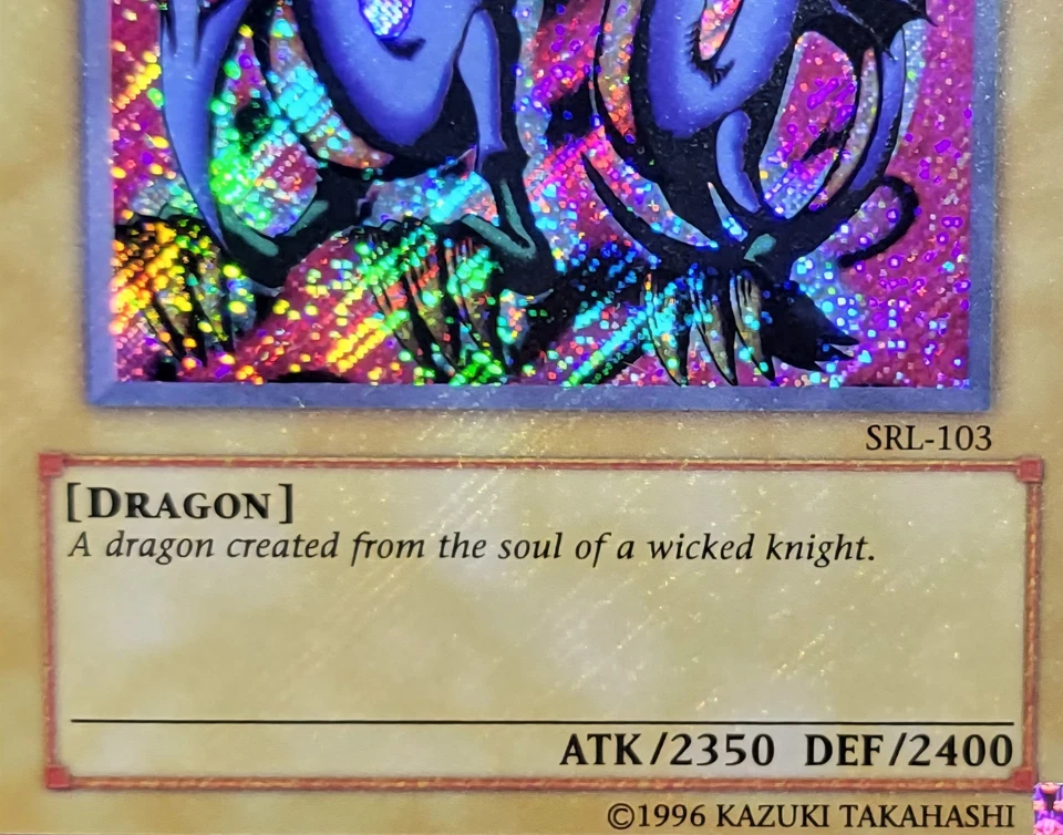 Yugioh Serpent Night Dragon SRL-103 Secret Rare Holo Bleed PSA 9 Mint - Image 2 of 3