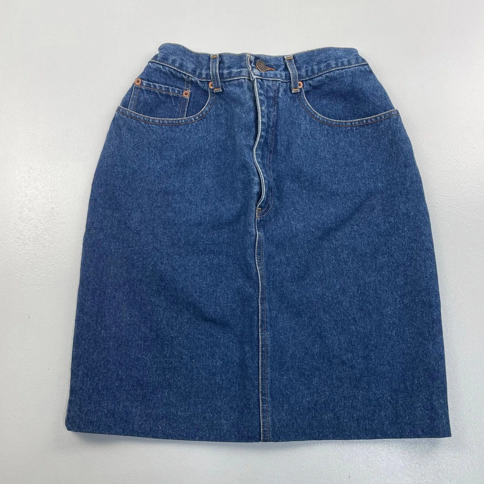Women’s LEVI’S Dark Blue Denim Pencil Skirt , W28 - Image 4 of 4