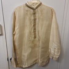 Ivory White long Sleeve Barong