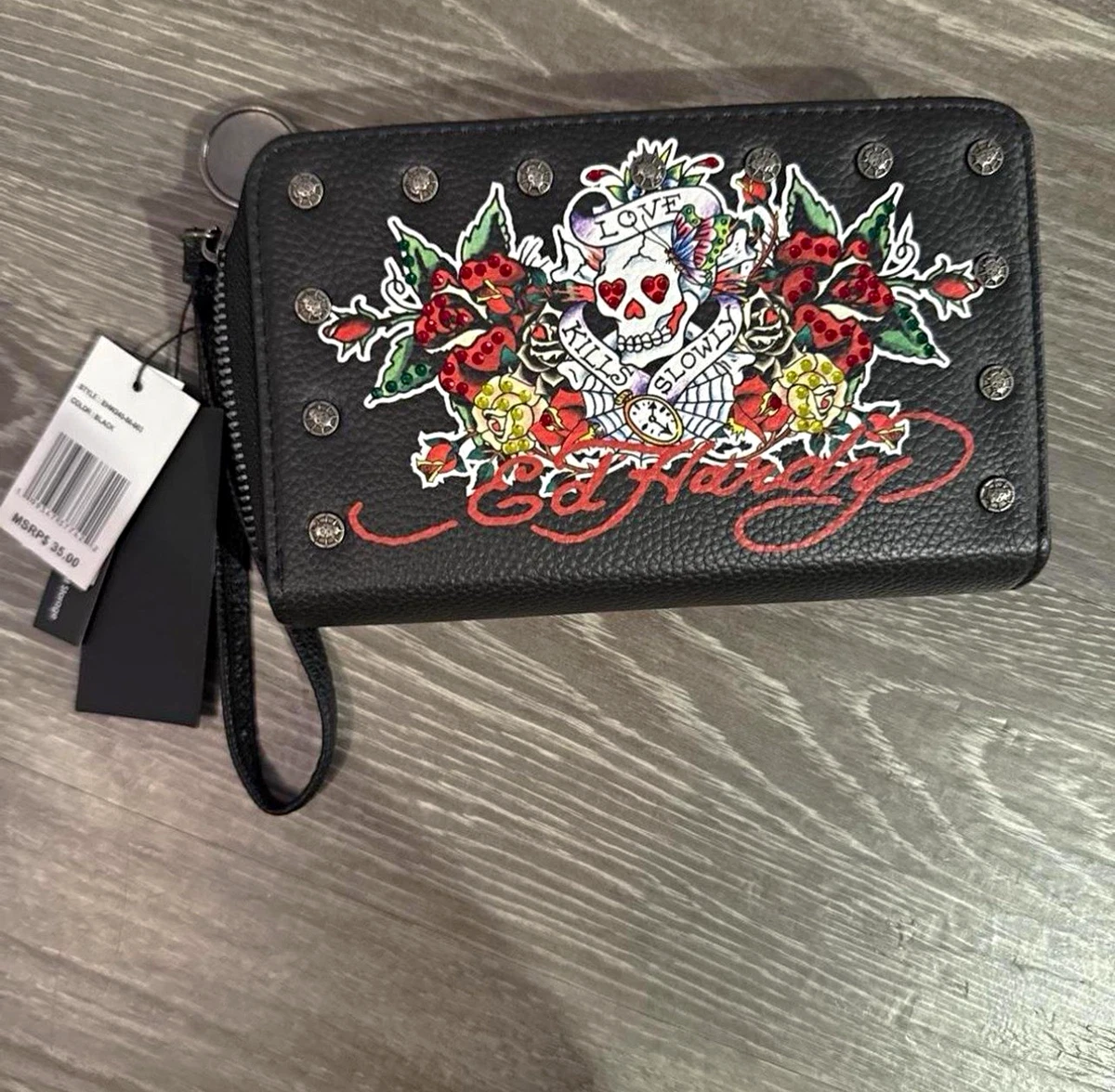 Ed Hardy Zip-Around Wallets for Women for sale | eBay