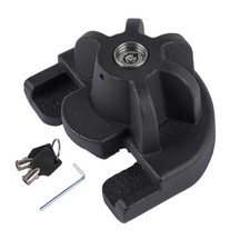 2-In Anti-Theft Trailer Coupler Lock with Unique Key System for Boat RV Trailers