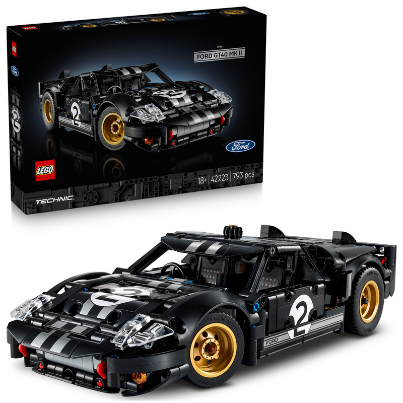 LEGO Technic 1966 Ford GT40 MKII Race Car for Adults (42223)