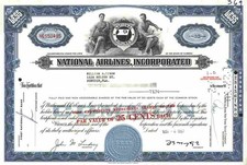 National Airlines Jacksonville Orlando Miami Florida 1967 Tampa Daytona Beach #