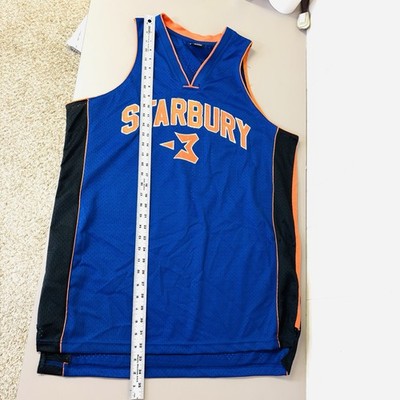 Vintage Starbury Basketball Jersey Mens Large Blue Stephon Marbury