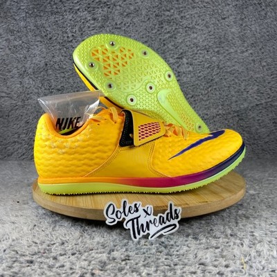 Nike High Jump Elite Track Field Spikes Size 9 Men Citron Pulse FZ9636-800