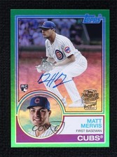 2023 Topps Archives 1983 Fan Favorite Green Foil 26/99 Matt Mervis Auto 06bg