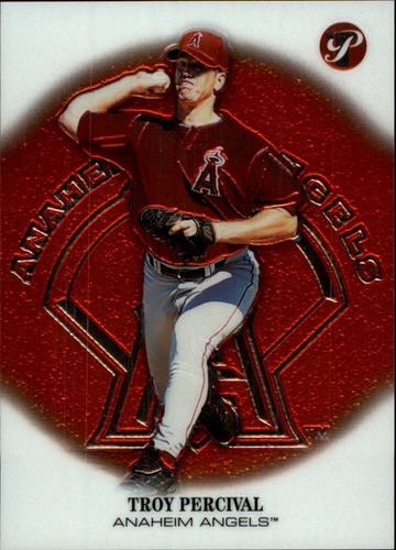 2002 Topps Pristine Troy Percival #140 card