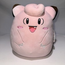 Clefairy Squishmallow With Tag, 12 Inches Tall, 2004 Vintage Pokemon Plush