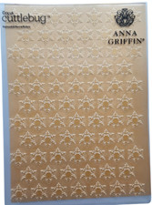 Anna Griffin Cuttlebug Splendid Snowflakes 5" x 7" Embossing Folder