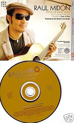 RAUL MIDON State of Mind 2005 RADIO DJ PROMO CD Single