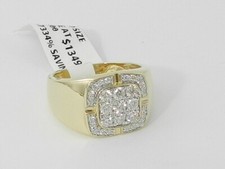 Men's Diamond  Band Ring in 10K Yellow Gold, 10