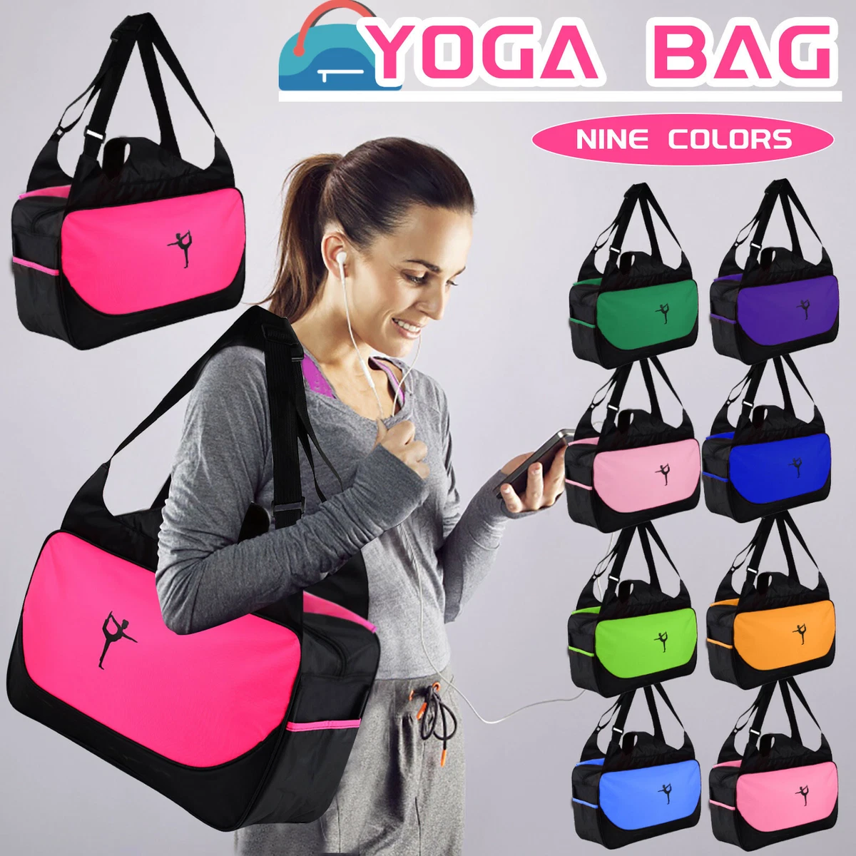 Yoga Bag,Bports Travel Bag,Large Capacity Yoga Mat Backpack,Gym Bag,Yoga Bag