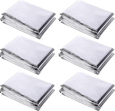 6 Pack High Silver Reflective Mylar Film, Garden Greenhouse Covering Foil Sheets