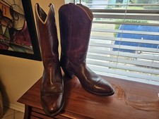 Dingo Cowboy Boots 9.5 R Brown Made in The USA