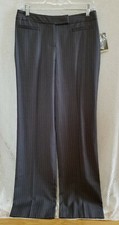 NWT Merona Classic Fit Gray Pinstripe Slacks - Women's 2
