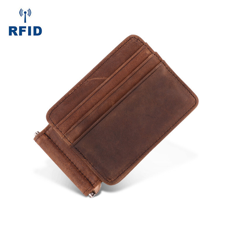 Eske Nix RFID Leather Money Clip Wallet - Bifold With 10 Card Slots, Coin Pocket, Metal Clip, Slim Design - View #13