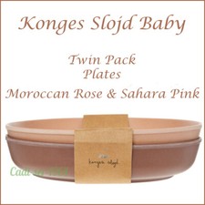 Konges Slojd Plates 2 Pack Children's Plates  Baby Plates NEW